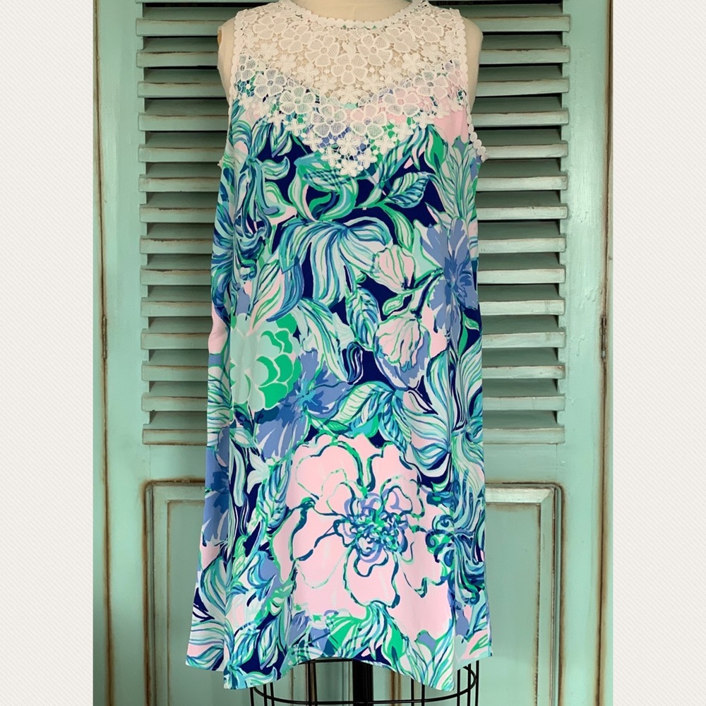 Lilly Pulitzer Nala Soft Shift Party Thyme 10 NWT